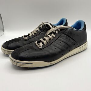 Adidas Vintage Black Leather Track & Field Spikes Shoes Men’s 13 (Art 671659)